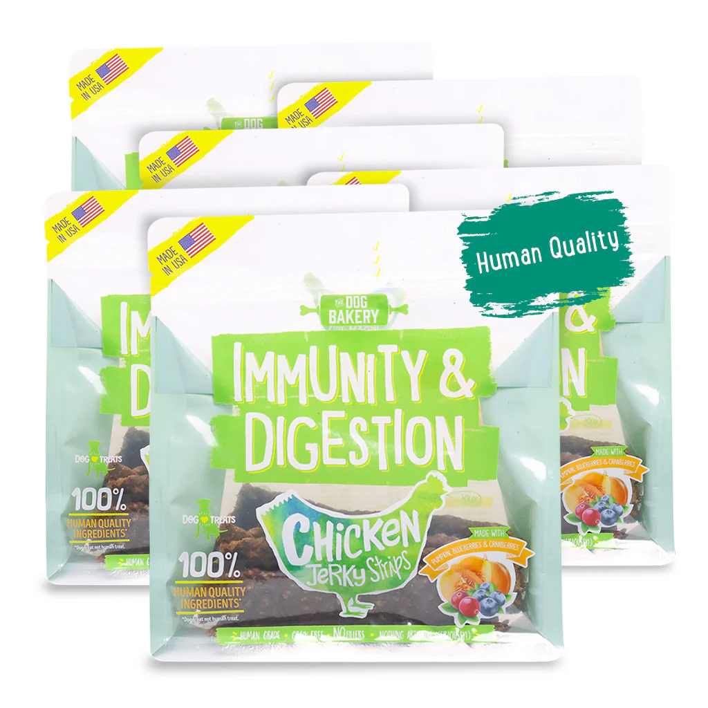 Chicken Immunity & Digestion Jerky Strips Dog Treats - 10 oz - Image 3