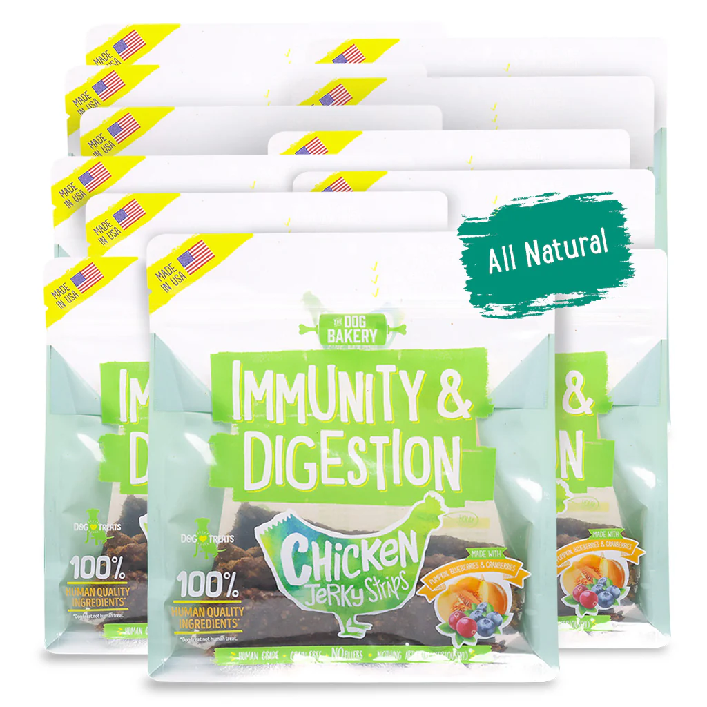 Chicken Immunity & Digestion Jerky Strips Dog Treats - 10 oz - Image 4