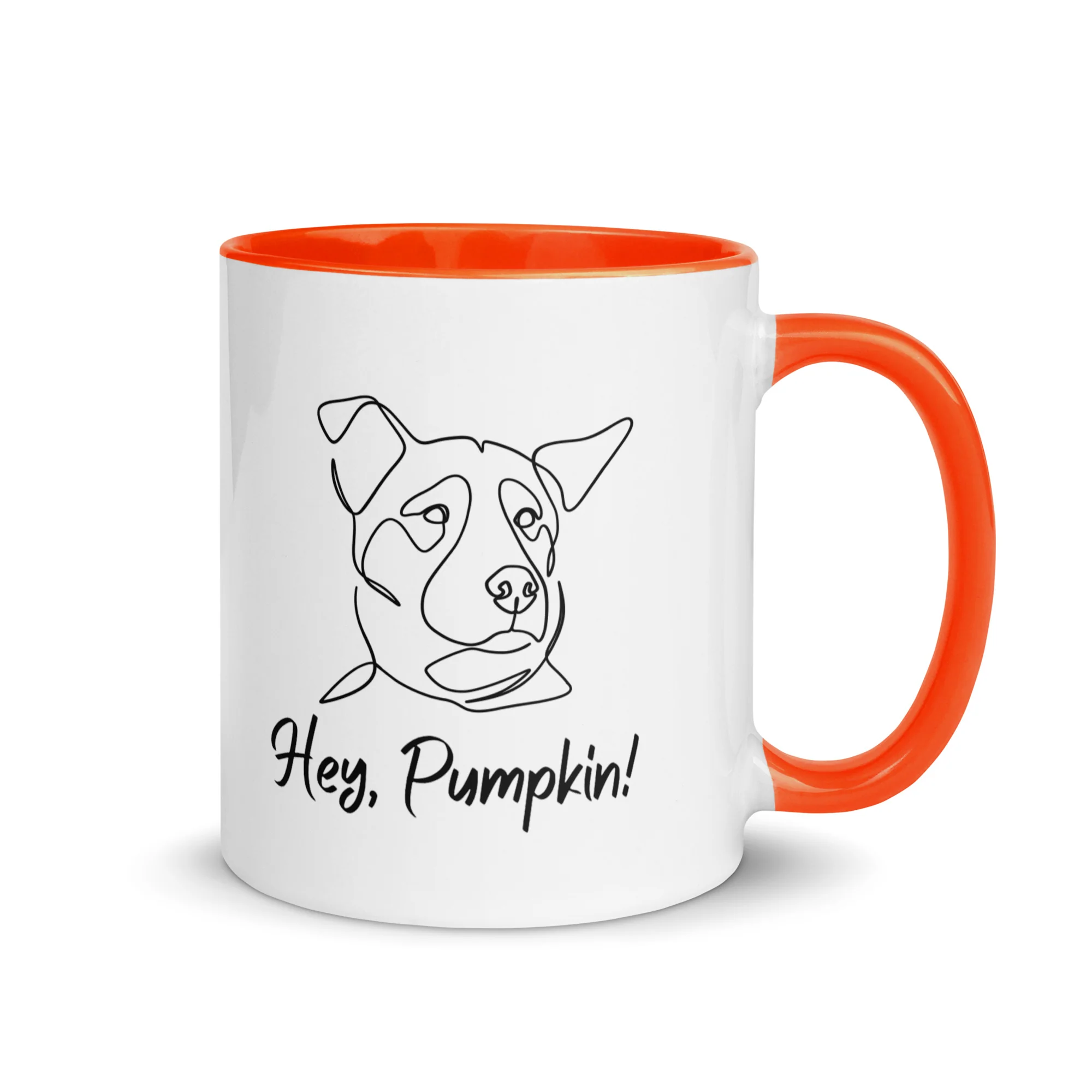 Sitting with Dogs [Pumpkin] Mug - Image 6