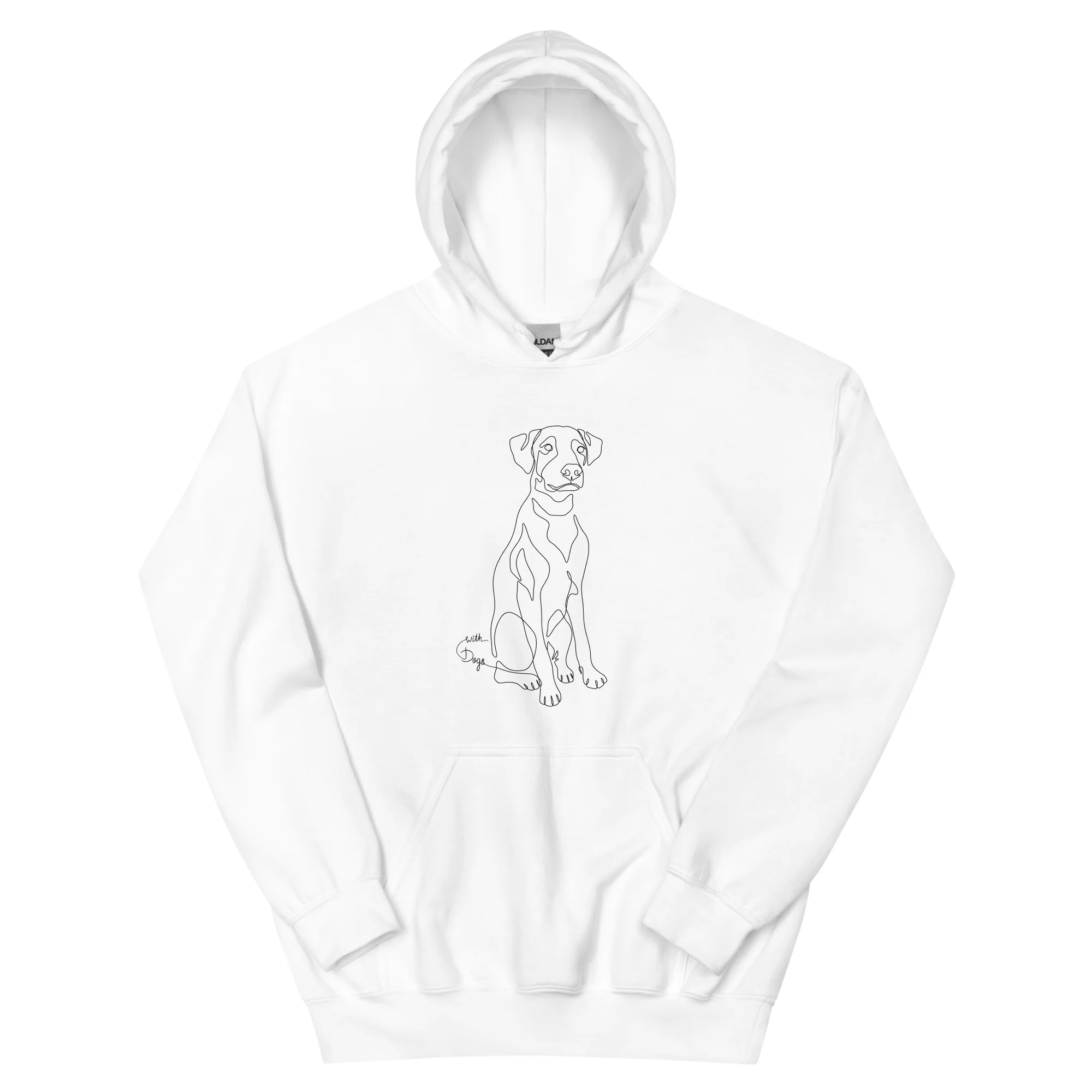 Sitting With Dogs Unisex Hoodie - Image 4