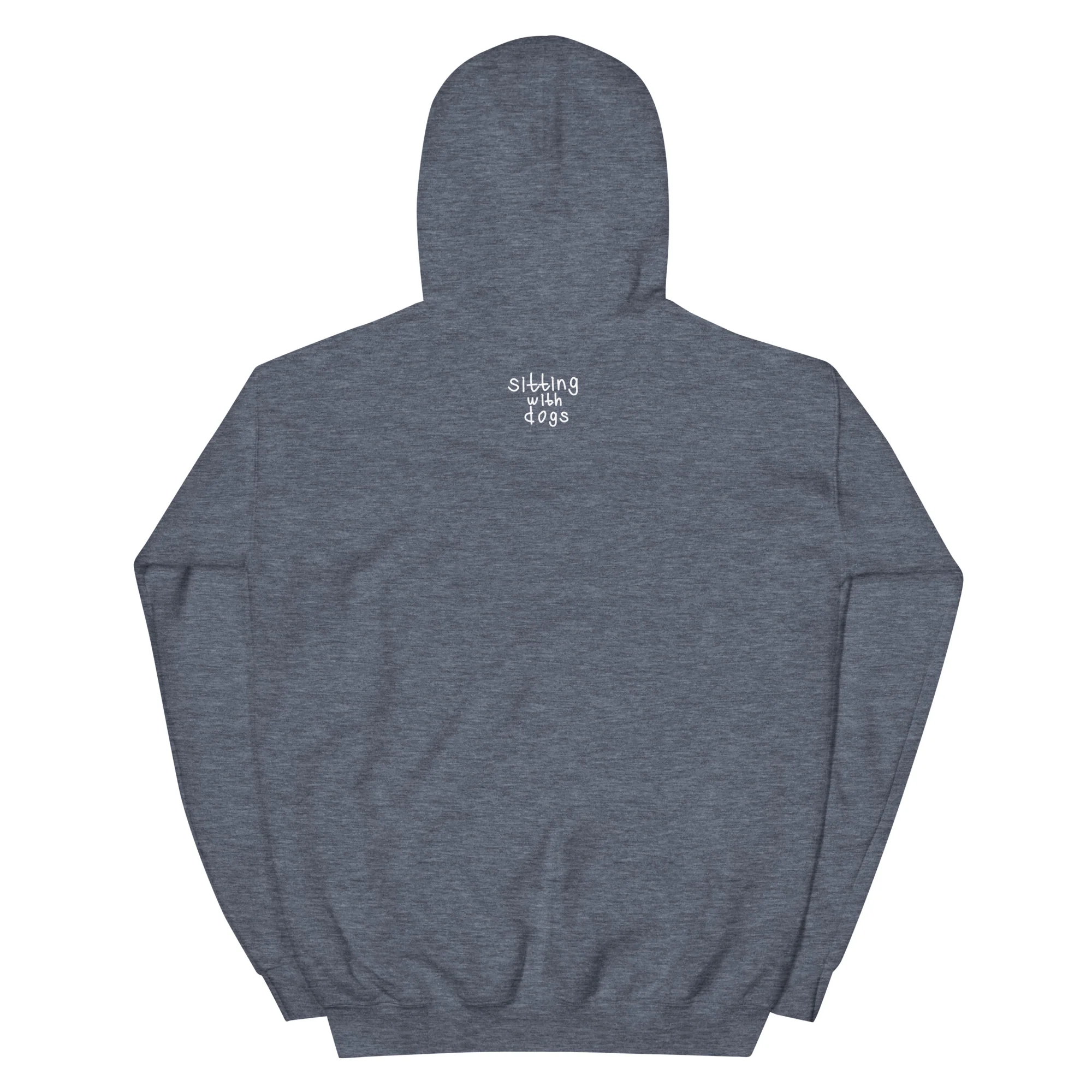 Sitting with Dogs [Pumpkin] Unisex Hoodie - Image 10
