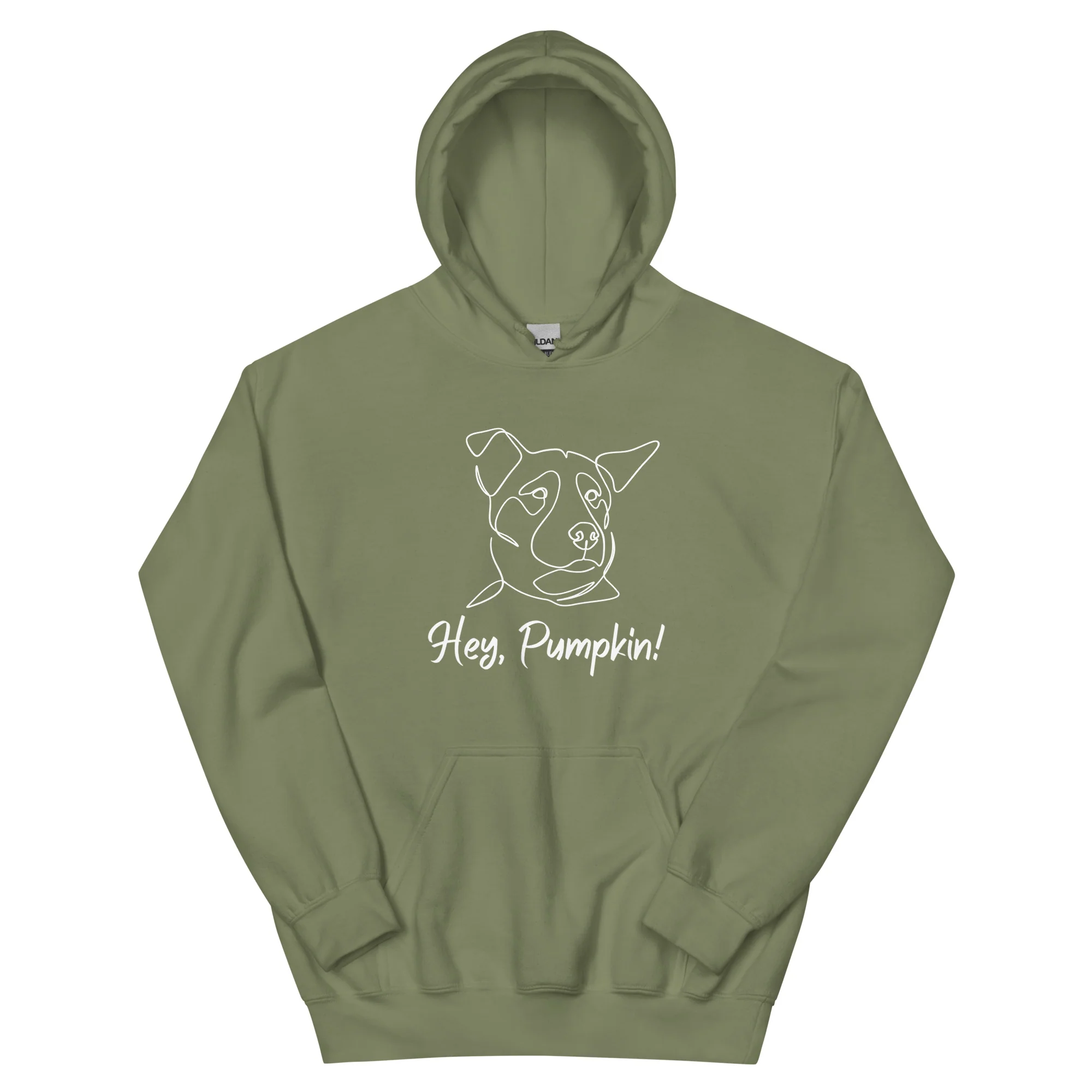 Sitting with Dogs [Pumpkin] Unisex Hoodie - Image 11