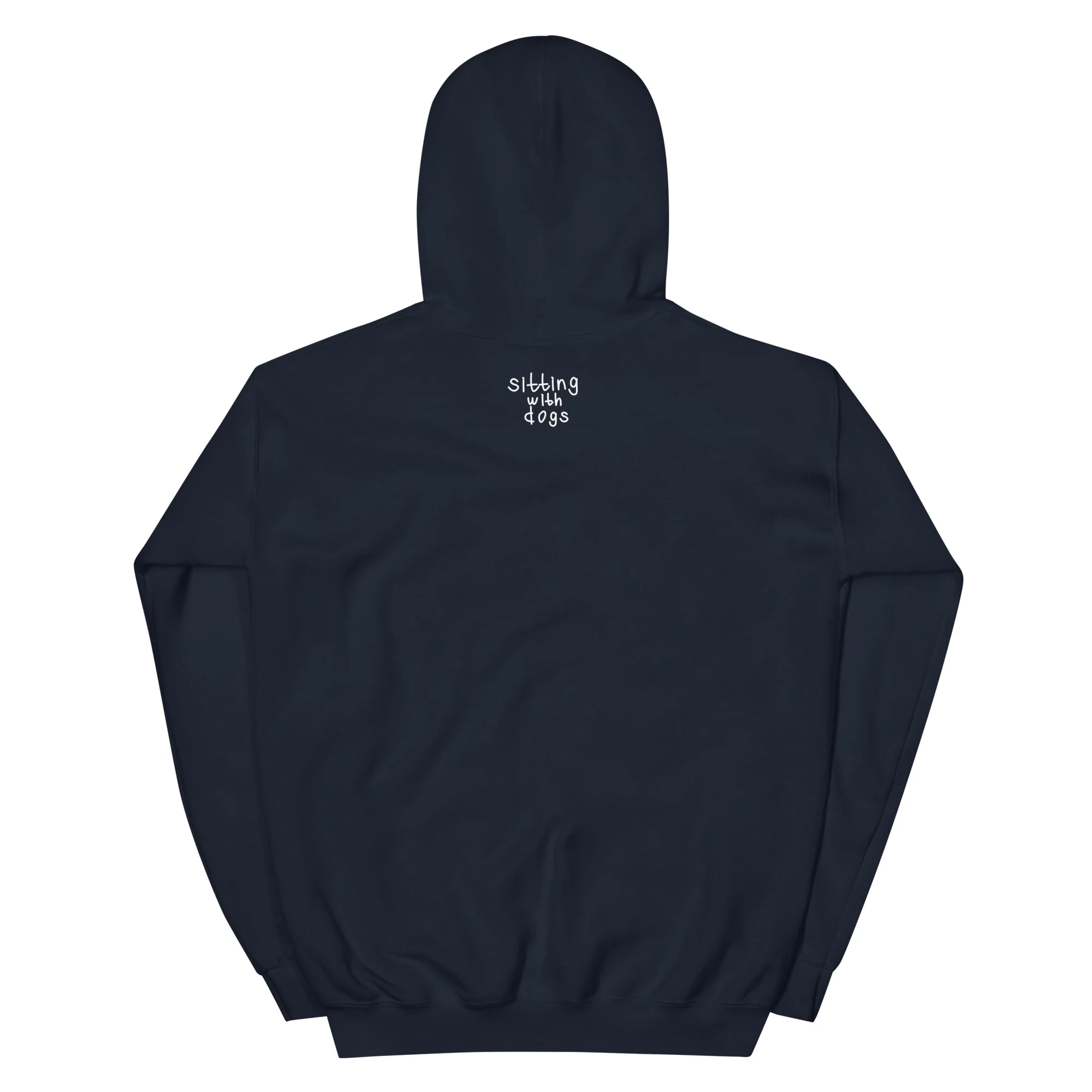 Sitting with Dogs [Pumpkin] Unisex Hoodie - Image 5