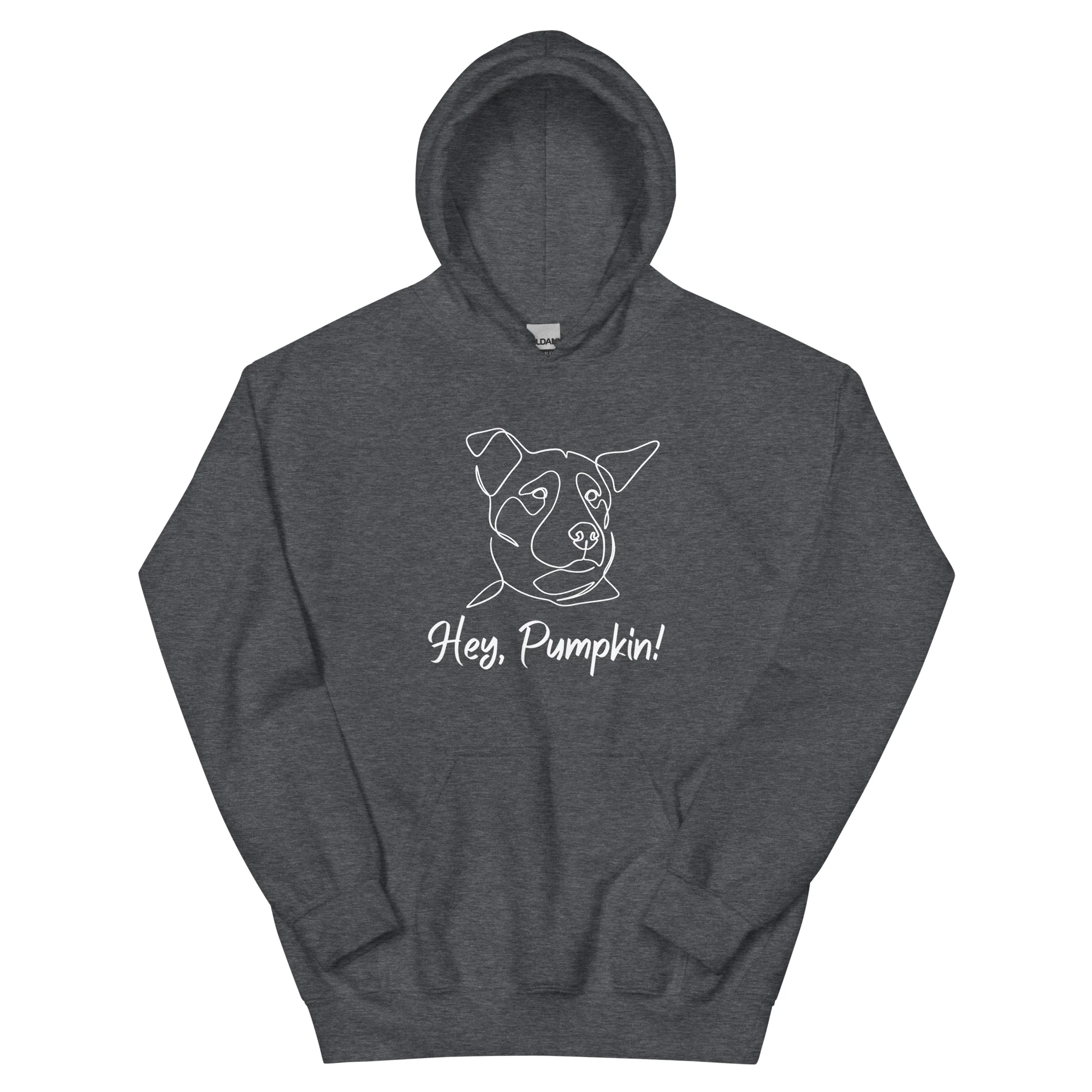 Sitting with Dogs [Pumpkin] Unisex Hoodie - Image 6